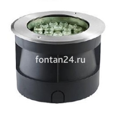 Встраиваемый LED-прожектор 18-диодный 12/24VDC IP67, Д=210 мм MONO