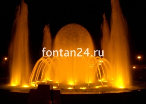 PAR 56 lightfixture, 12V.AC, 35W-LED RGB, латунь