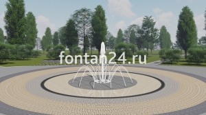 Фонтан для парка "Пиано средний" ø=3 м